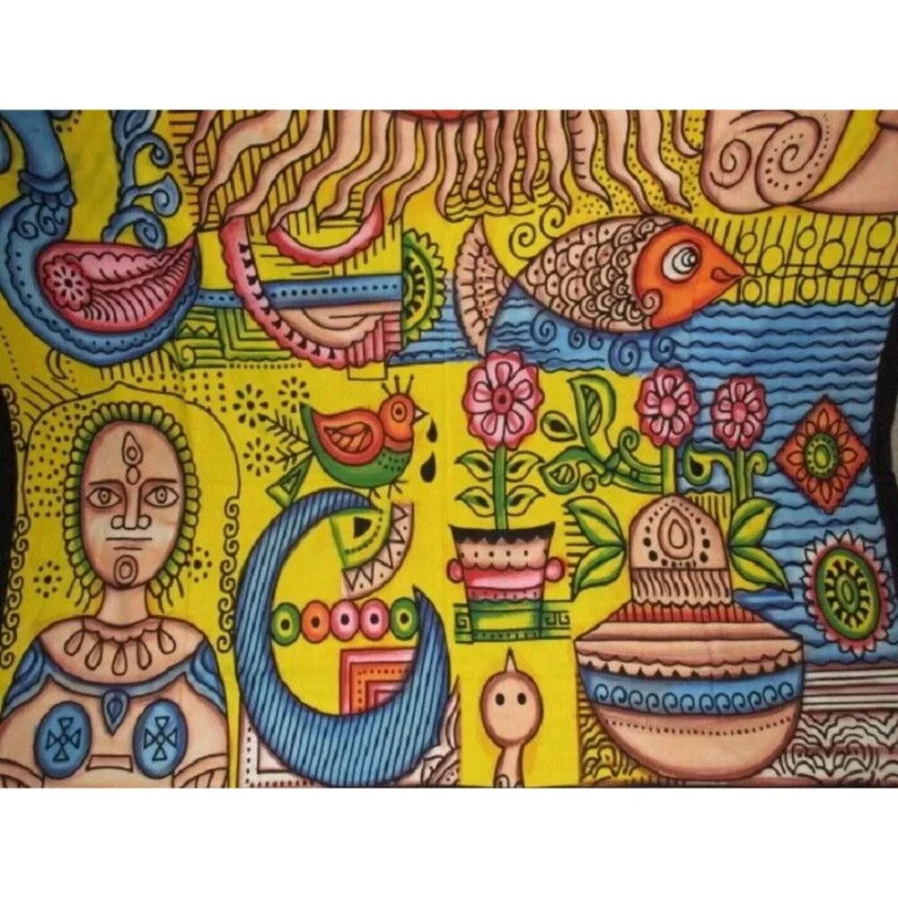 New Large Mexicali Sun God Southwest Tapestry Room Decor Wall Hanging Coverlet